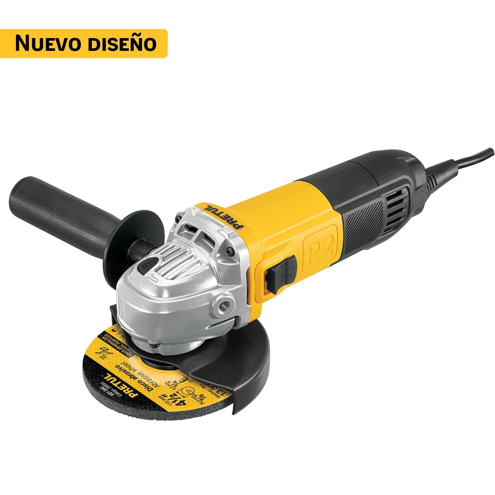 Esmeriladora angular 4-1/2", 700W, PRETUL